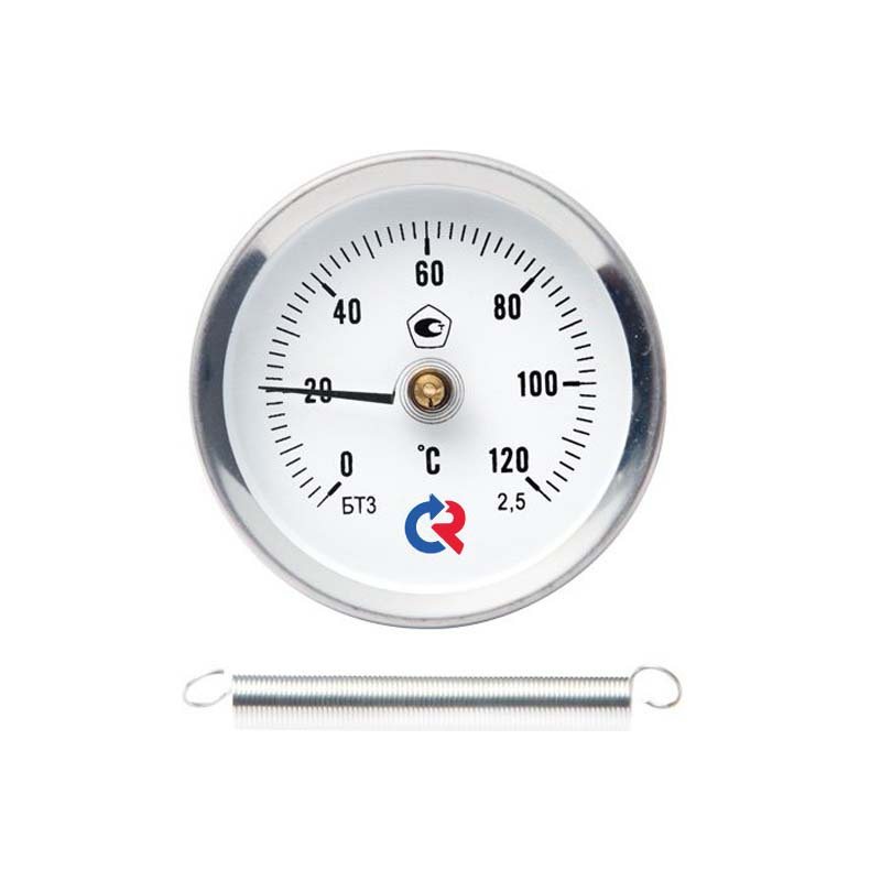 Термометры би­ме­тал­ли­чес­кие спе­ци­аль­ные (с пру­жи­ной)